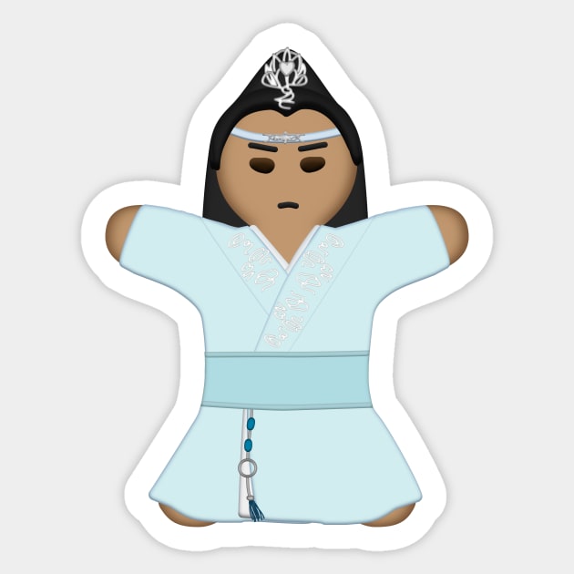 Gingerbread Lan Wangji Sticker by Porcupine8